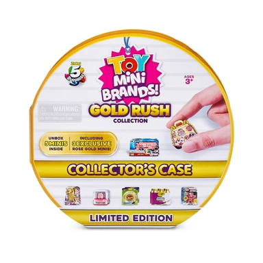 5 Surprise Mini Toys Gold Rush Collectors Case