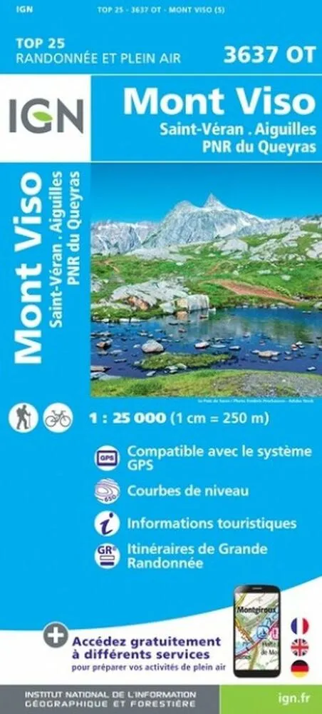 Billede af TOP25: 3637OT Mont Viso - St-Véran - Aiguilles, Parc National du Queyras