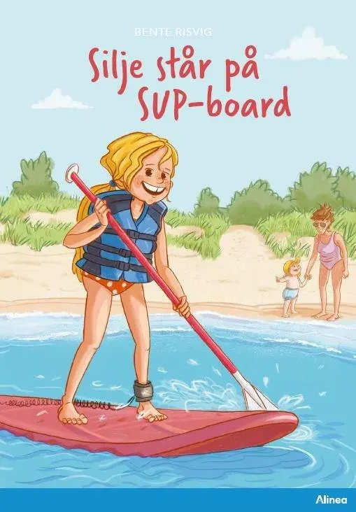 Billede af Silje står på SUP board, Blå Læseklub