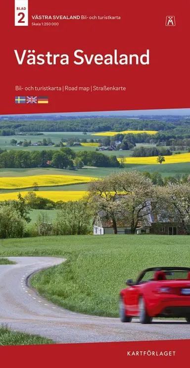 Västra Svealand : bil- och turistkarta - road map - Straßenkarte