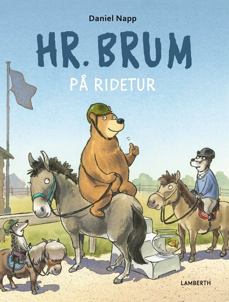 Billede af Hr. Brum på ridetur