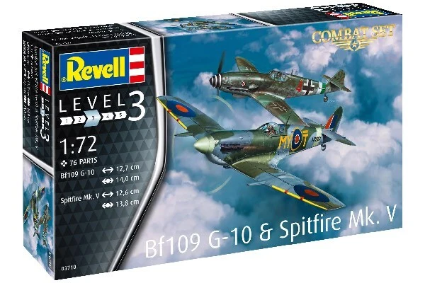 1:72 Combat Set Bf109G-10 & Spitfire Mk.V billede