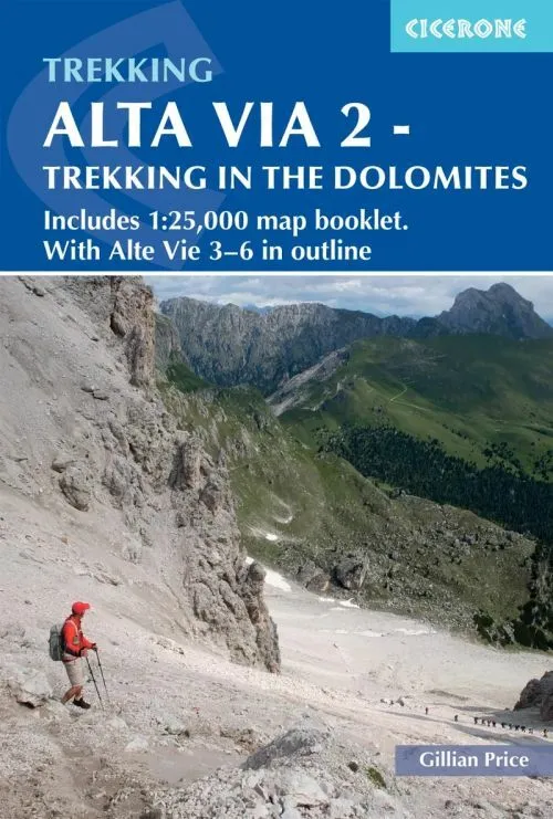 Billede af Alta Via 2 - Trekking in the Dolomites: Includes 1:25,000 map booklet. With Alta Vie 3-6 in outline
