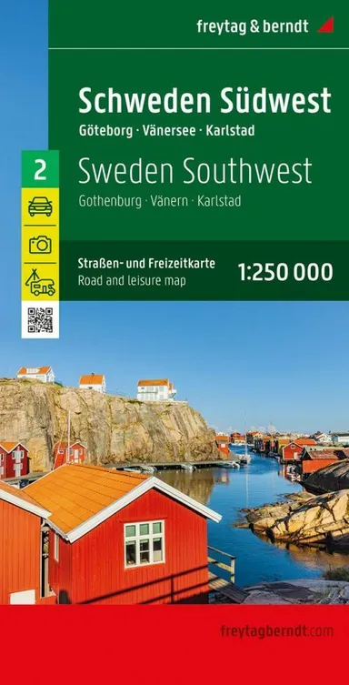 Schweden Südwest blad 2: Göteborg-Vänern-Karlstad