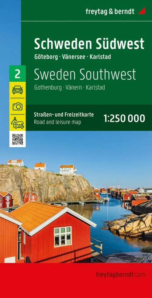 Billede af Schweden Südwest blad 2: Göteborg-Vänern-Karlstad