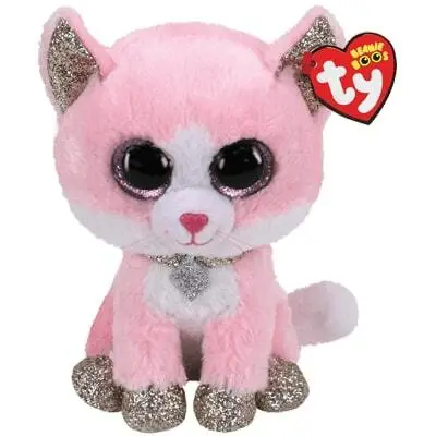 Ty Beanie Boos Fiona lyserød kat 23 cm