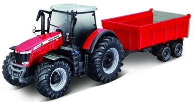 Massey Ferguson 8740S traktor med tipvogn 10 cm