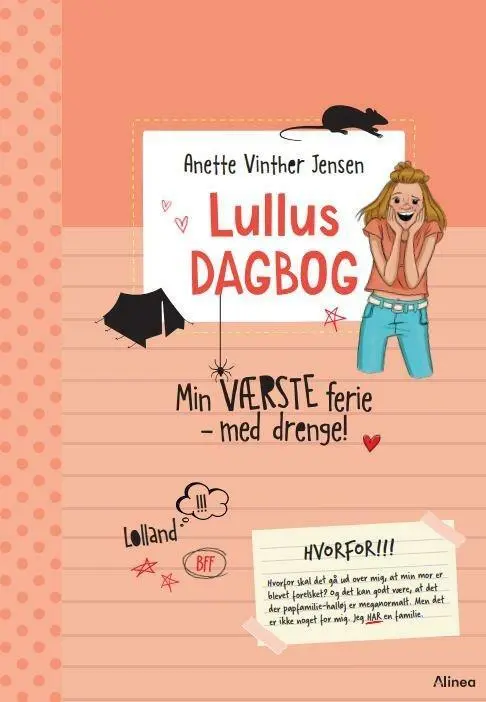 Billede af Lullus dagbog 1 - Min værste ferie - med drenge!, Rød Læseklub