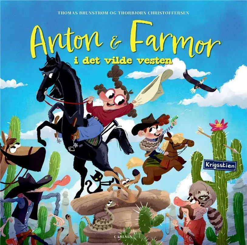 Billede af Anton og farmor i Det Vilde Vesten