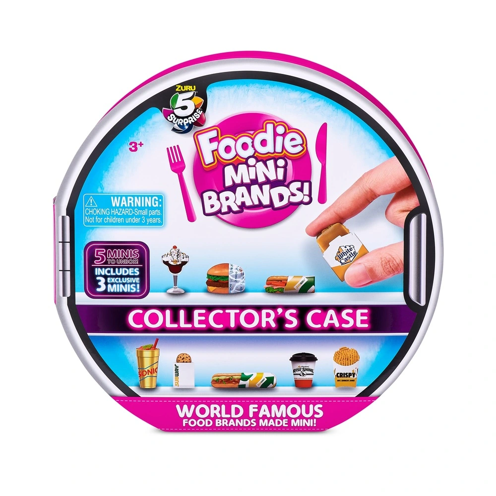 Billede af 5 Surprise Foodie Mini Brands Collectors Case