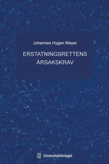 Erstatningsrettens årsakskrav