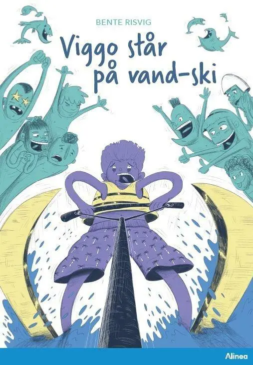 Billede af Viggo står på vandski, blå læseklub