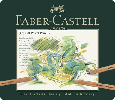 Farveblyant pitt Faber-Castell pastel 24 stk