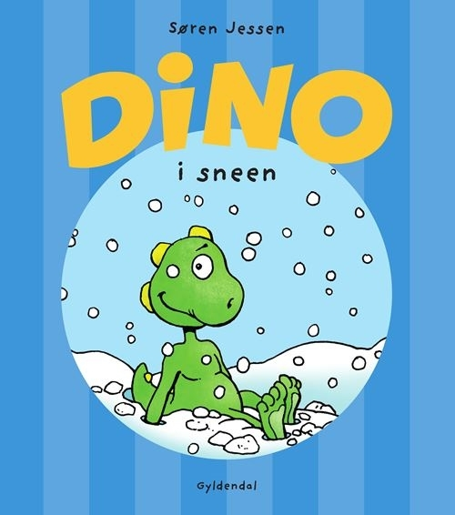 Billede af Dino i sneen