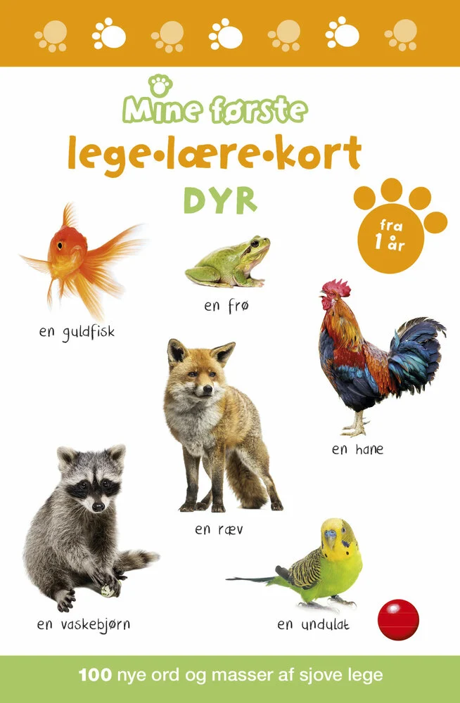 Billede af Mine første lege-lære-kort: Dyr
