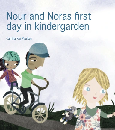 Nour and Noras first day in kindergarden