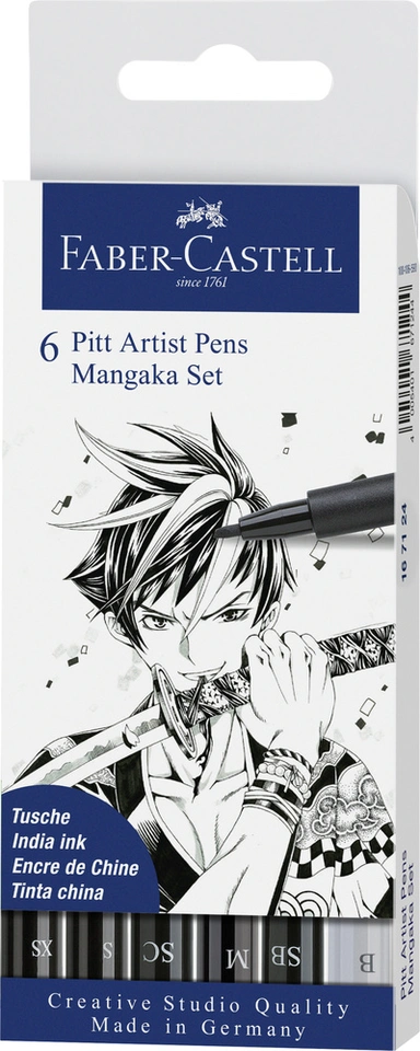 Pitt Artist Mangaka Faber-Castell 6 Ass