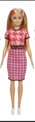 #3 - Barbie Fashionistas Dukke Pink Ternet kjole