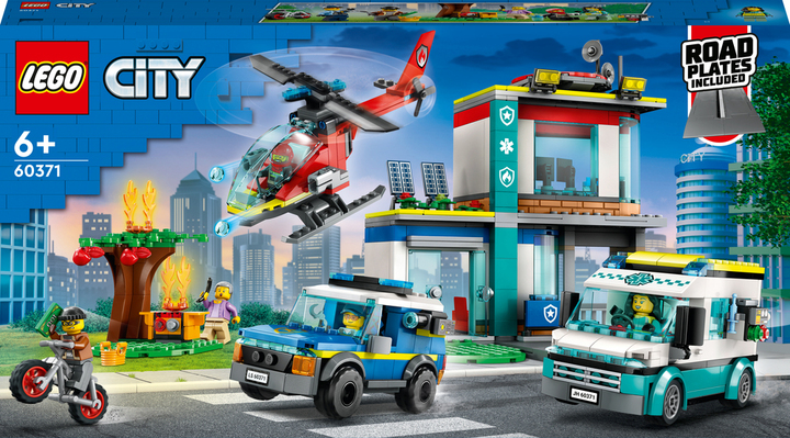 Takke trådløs pige Køb 60371 LEGO City Police Udrykningsfartøjernes hovedkvarter LEGO hos  Legekæden