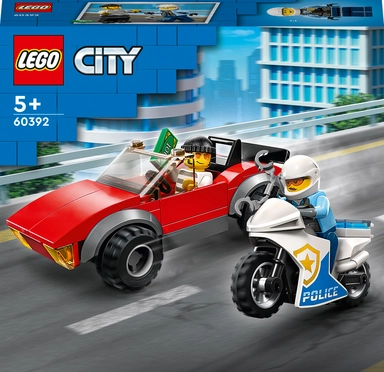 60392 LEGO City Police Politimotorcykel på biljagt