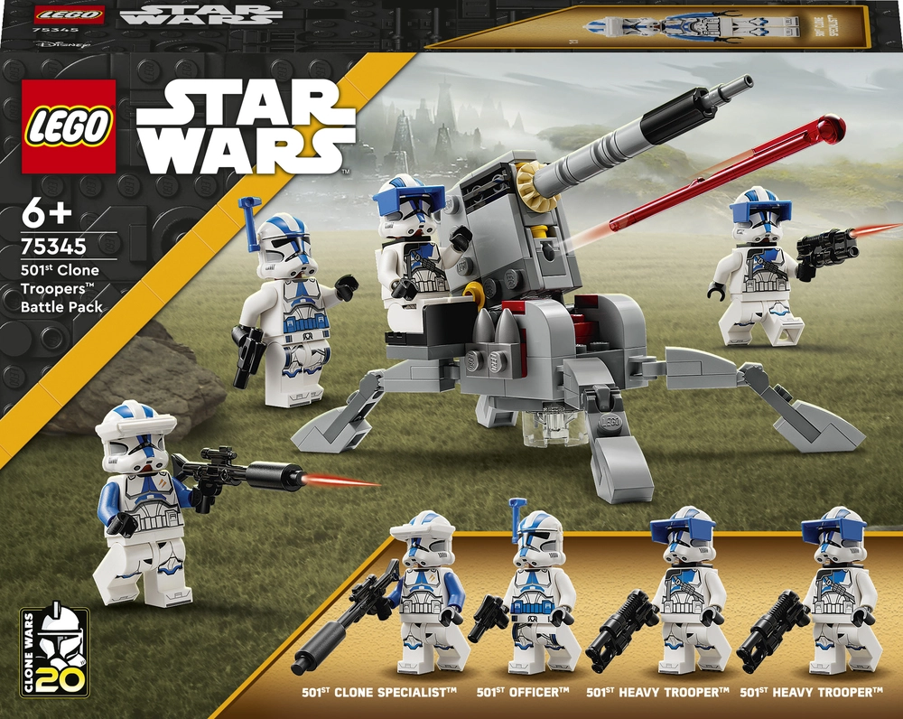7: 75345 LEGO Star Wars Battle Pack med klonsoldater fra 501. legion
