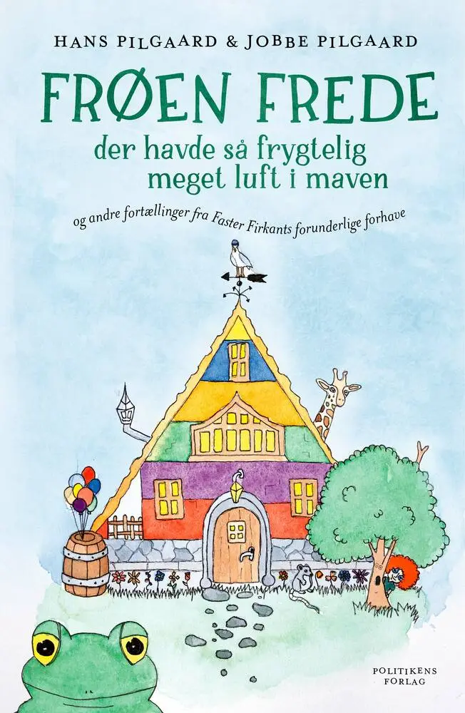 Billede af Frøen Frede der havde så frygtelig meget luft i maven