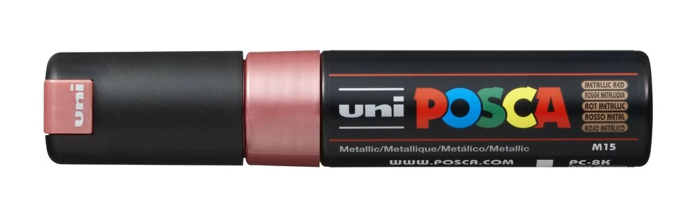 Paintmarker Uni POSCA pc-8k metallic rød