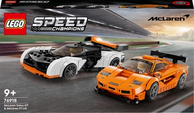76918 LEGO Speed Champions McLaren Solus GT og McLaren F1 LM
