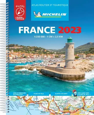 Michelin Tourist & Motoring Atlas France 2023 (LAMINATED)