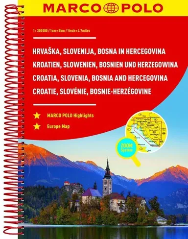 Marco Polo Atlas Slovenia, Croatia, Bosnia and Hercegovina