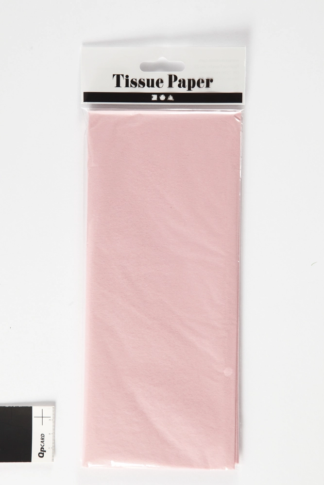 12: Silkepapir lys rosa 10 ark 50x70 cm 14 g.