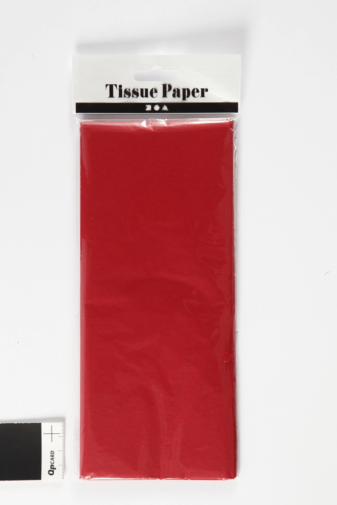 11: Silkepapir rød 10 ark 50x70 cm 14 g.