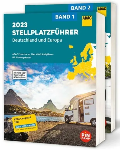 ADAC Stellplatzführer 2023: Deutschland und Europa (vol. 1-2)