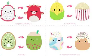 Squishmallows Flip A Mallow 13 cm ass