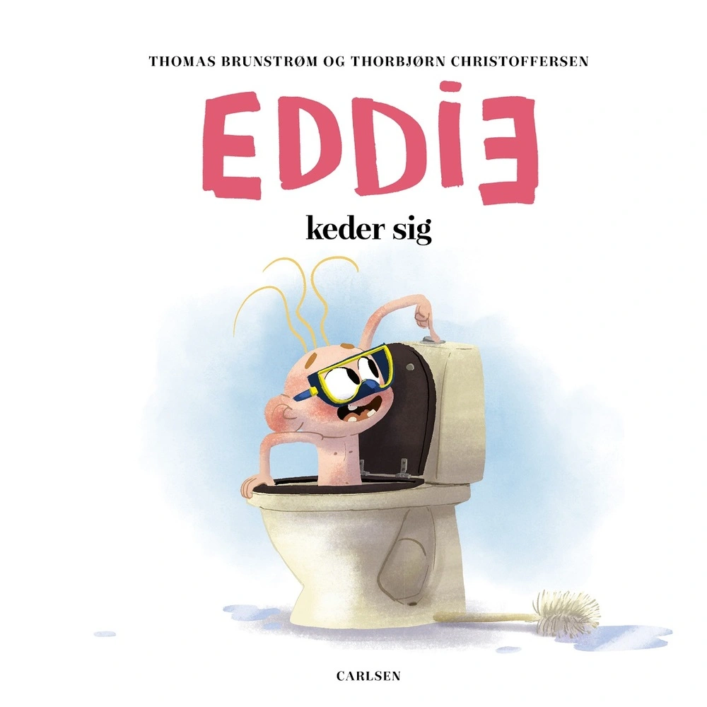 Billede af Eddie keder sig