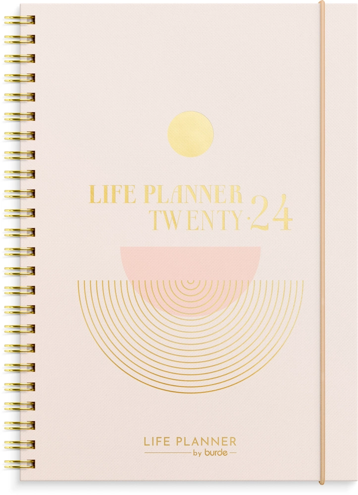 Life Planner Rosa Horizontal 2024 | 18. Dezember 2023 bis 5. Januar 2025 |  Deutsch Kalender | Planer mit 1 Woche 2 Seite | A5 Format | 120g Papier