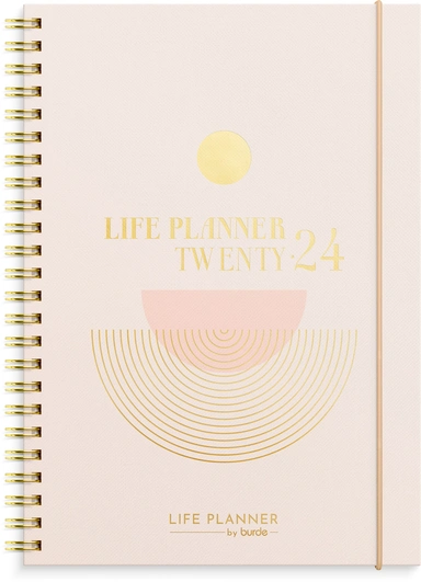 Life planner 2024 uge pink A5