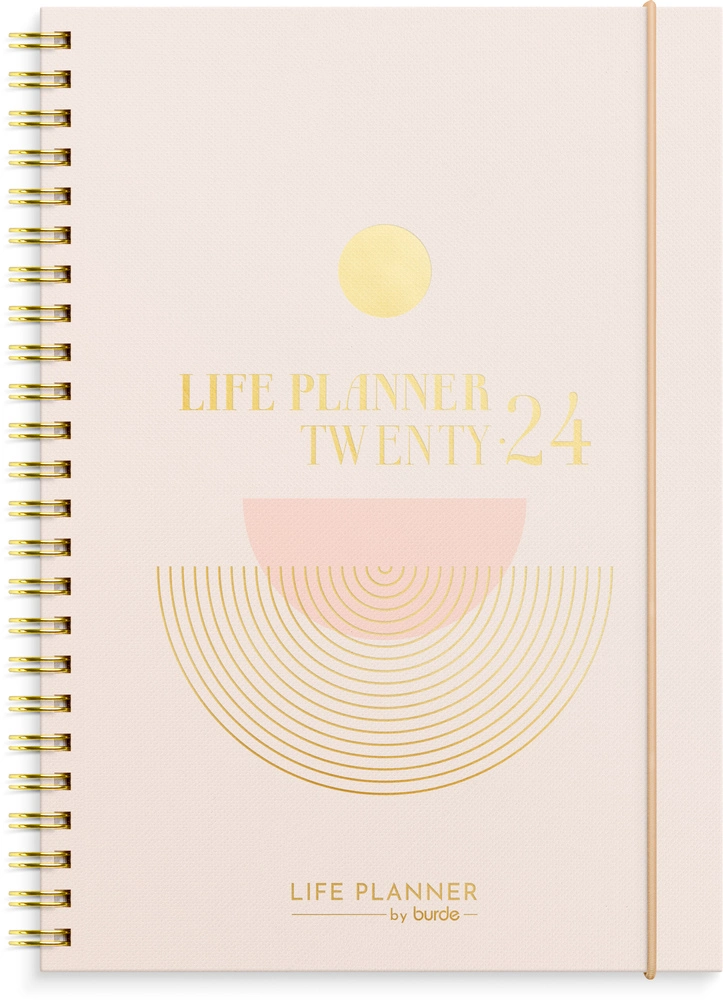 Billede af Life planner 2024 uge pink A5