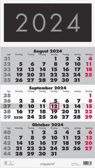 Kalender 2024 triplanner