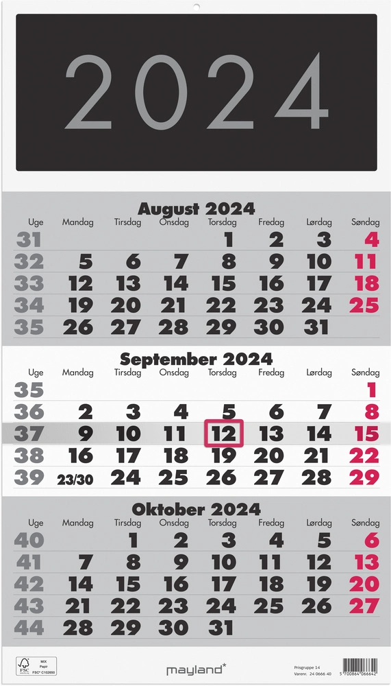 #2 - Kalender 2024 triplanner