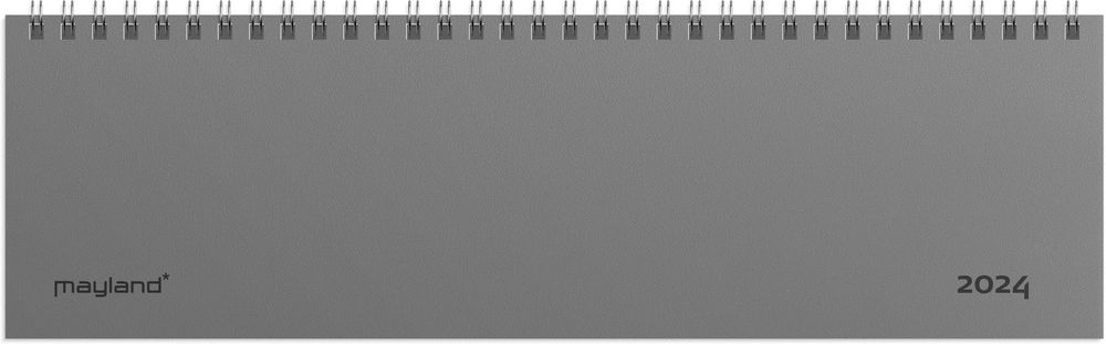 Bordkalender 2024 dag/uge grå