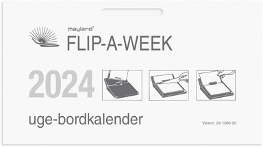 Kalender 2024 flip-a-week refill