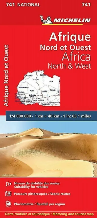 Michelin Africa blad 741: Africa North & West