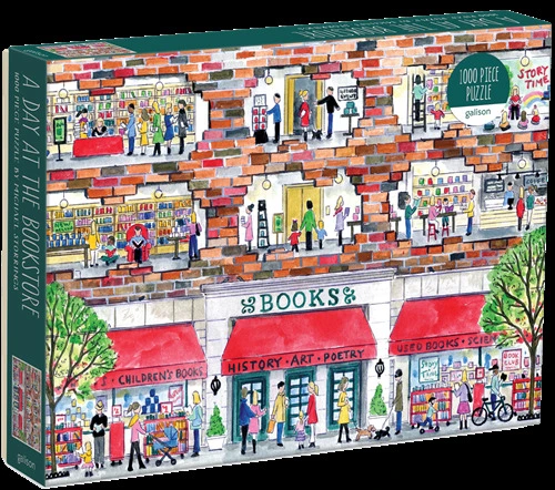 Michael Storrings A Day At The Bookstore 1000 Piece Puzzle