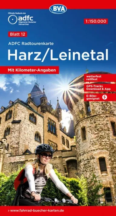 ADFC Radtourenkarte Harz - Leinetal