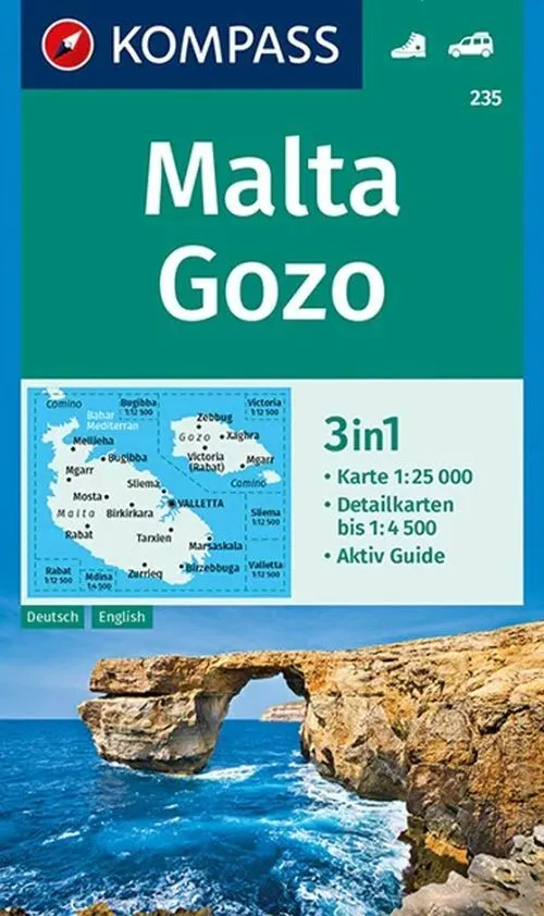 Billede af Malta Gozo, Kompass Wanderkarte 235
