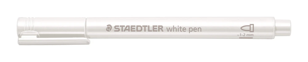 Marker Staedtler hvid metallic billede
