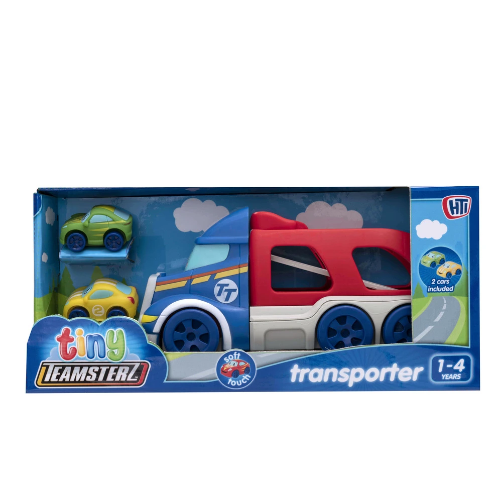 Tiny Teamsterz Transporter og to biler
