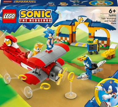 76991 LEGO Sonics Tails' Værksted Og Tornado-Fly
