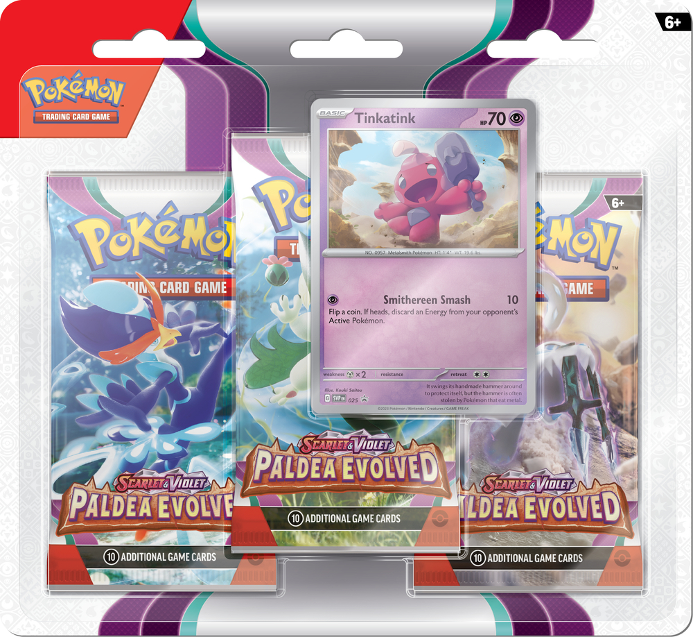 Pokémon Blister 3-pak: Scarlet & Violet - Paldea Evolved asst